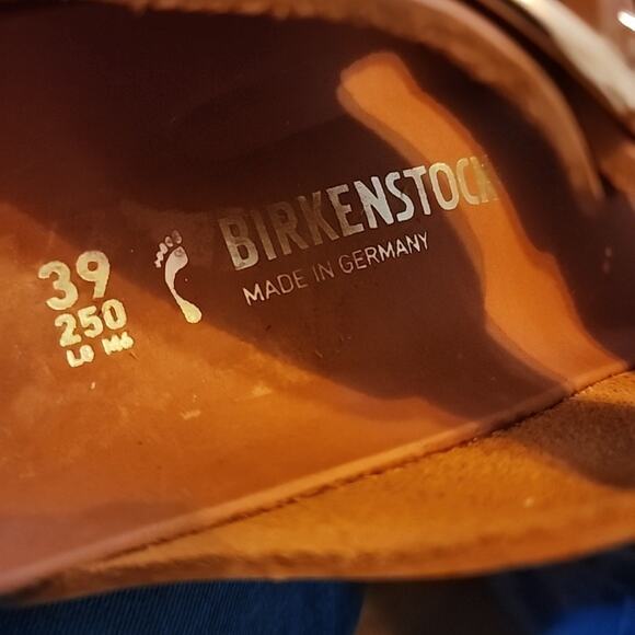 NWOT BIRKENSTOCK ARIZONA BIG BUCKLE SLIDE SANDAL BURNT ORANGE SIZE 8 US/ 39 EU - Picture 4 of 4